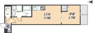 クレアーレ菱屋東の物件間取画像